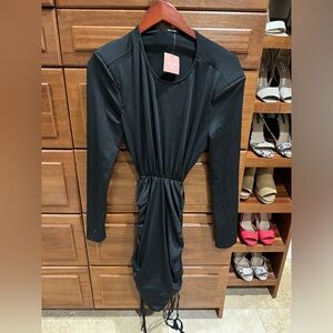 Miss Lola Black Cut Out Dress